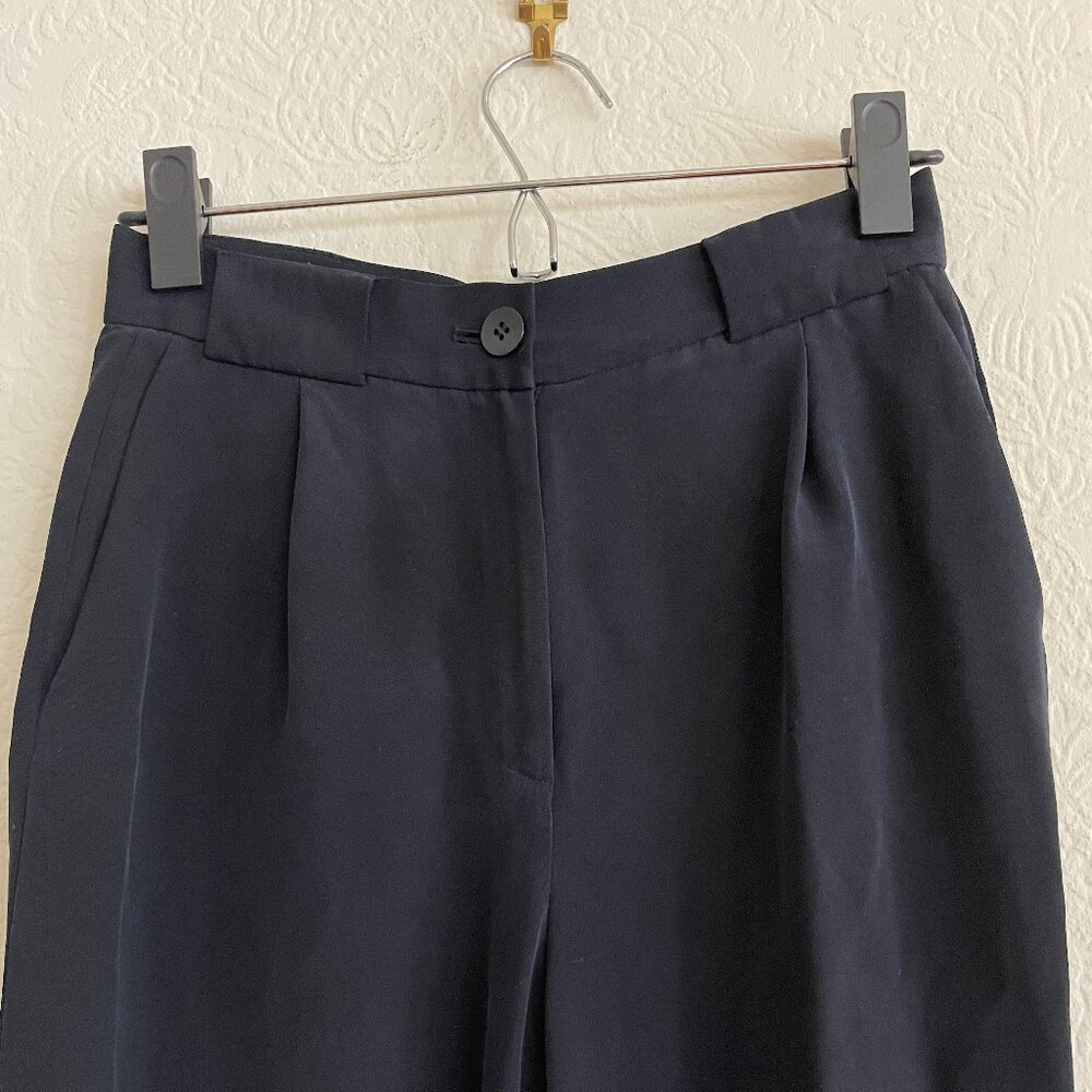 Vintage 100% Silk Dark Navy Liz Claiborne Pants
